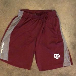 Boys A&M Aggie shorts 16-18